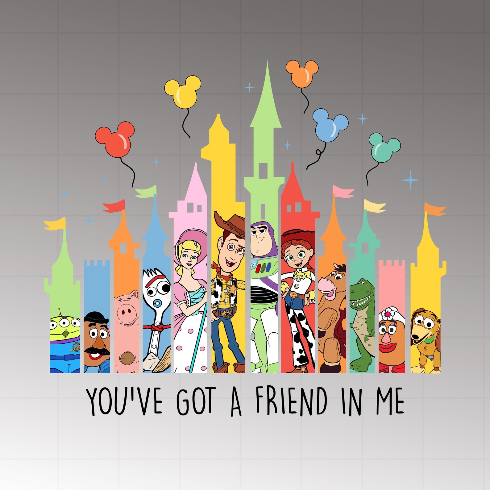 You've Got a Friend in Me PNG, Toy Story Collage | Character Elements ...