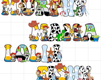 Custom Toy Story Family PNG, Mama Lilly Muphy Fishy PNG, Disney Pixar Digital Download, Cute Cartoon Png Design,Birthday Matching Family Png
