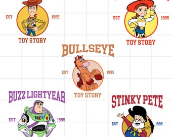 Toy Story PNG - Toy Story Clipart - Toy Story Bundle - Toy Story characters -Make your own Toy Story shirt iron on or Birthday Printable
