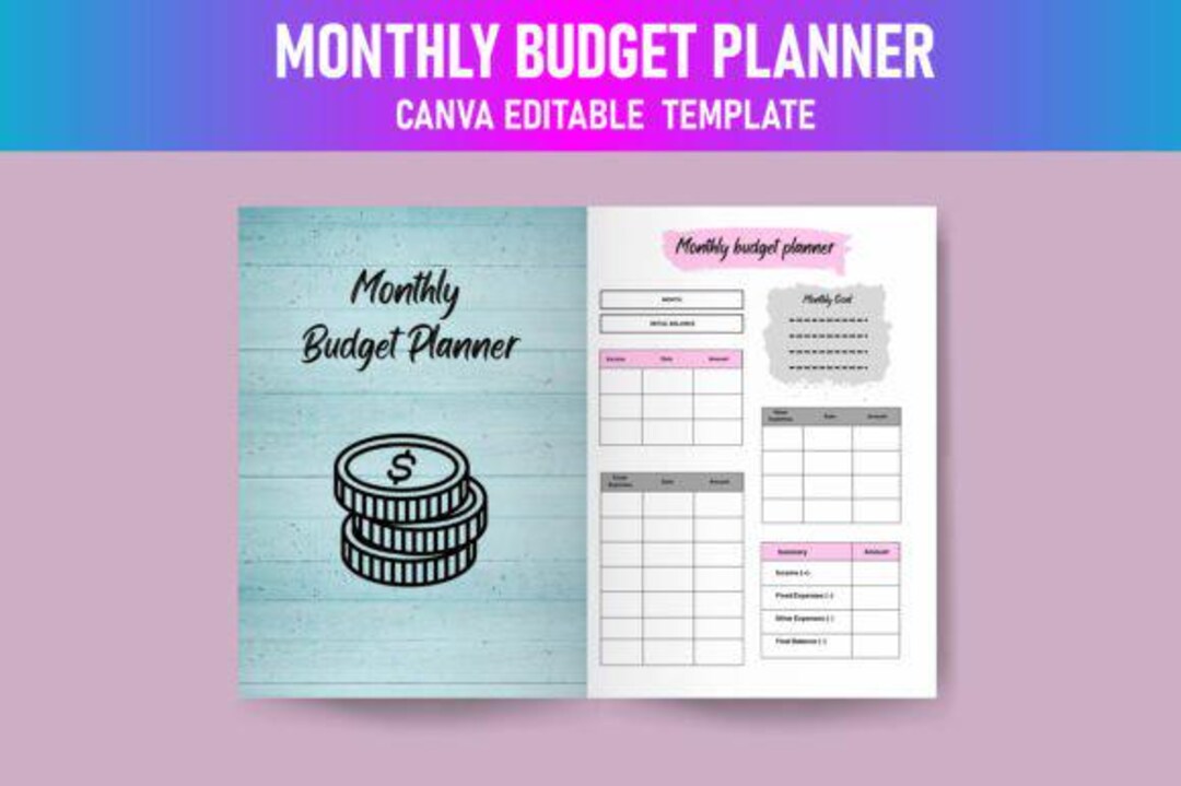 Editable Budget Planner Budget Log Budget Keeper Printable Budget ...