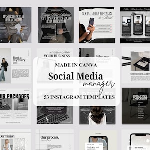 Instagram Post Templates | Social Media Manager Templates | Instagram Engagement | Digital Marketing Posts | Editable Canva Post