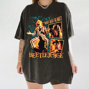Beetlejuice Halloween Comfort Colors T-Shirt, Horror Friend Shirt,Spooky Scary Fall Shirt,Gift For Book Lover, Beetlejuice Shirt