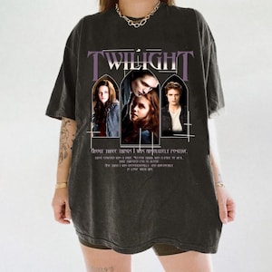 Comfort Colors® Retro Vintage Twilight Shirt,Twilight Fans Homage T-shirt,Gift For Book Lover Twilight Saga Comic Retro,Vampires Wolves