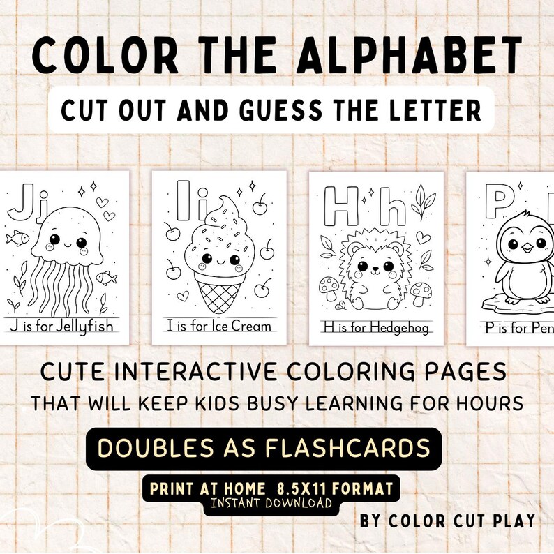 Alphabet Coloring Pages A-Z – Preschool Letter Recognition Activities ...