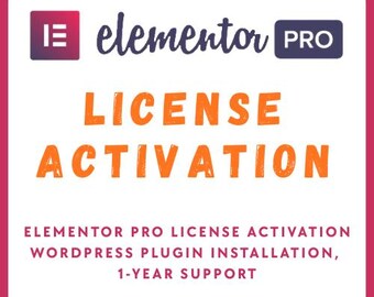 Service d'activation Elementor Pro | Aide à la configuration de WordPress | Activation rapide du compte