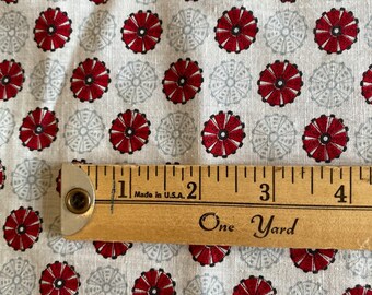 Vintage Cotton Shirting Fabric 1930s 2 Yds + 20” L X 37” W Quilting Fabric Mint