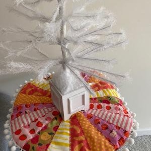 Summer Fruit Tree Skirt Table Top 20&quot; Diameter Hostess Gift NEW