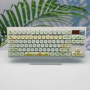 Unique Frog 131 Key Theme Keycap Gift Set, MOA Height and PBT Material | Artisan Keycaps | Anime Keycaps | Custom Keycaps | Gift for Him