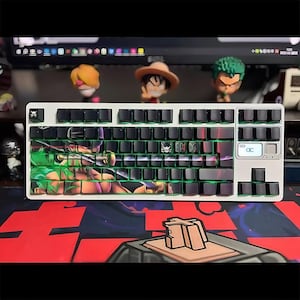 Anime Pirate King 131 key themed keycap gift set | Supports personalized layout customization, Cherry MX mechanical keyboard | Gift for him