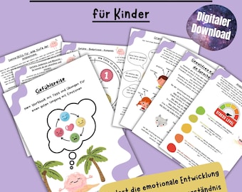 Workbook Children's Feelings, Emotion Regulation Children, Self-Regulation Children, Mindfulness Children, Emotion Regulation, Social Learning Children