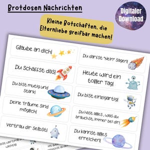 Loncheras mensajes atención plena niños afirmaciones ánimo escolar creencias inscripción escolar regalo motivación PDF Descargar