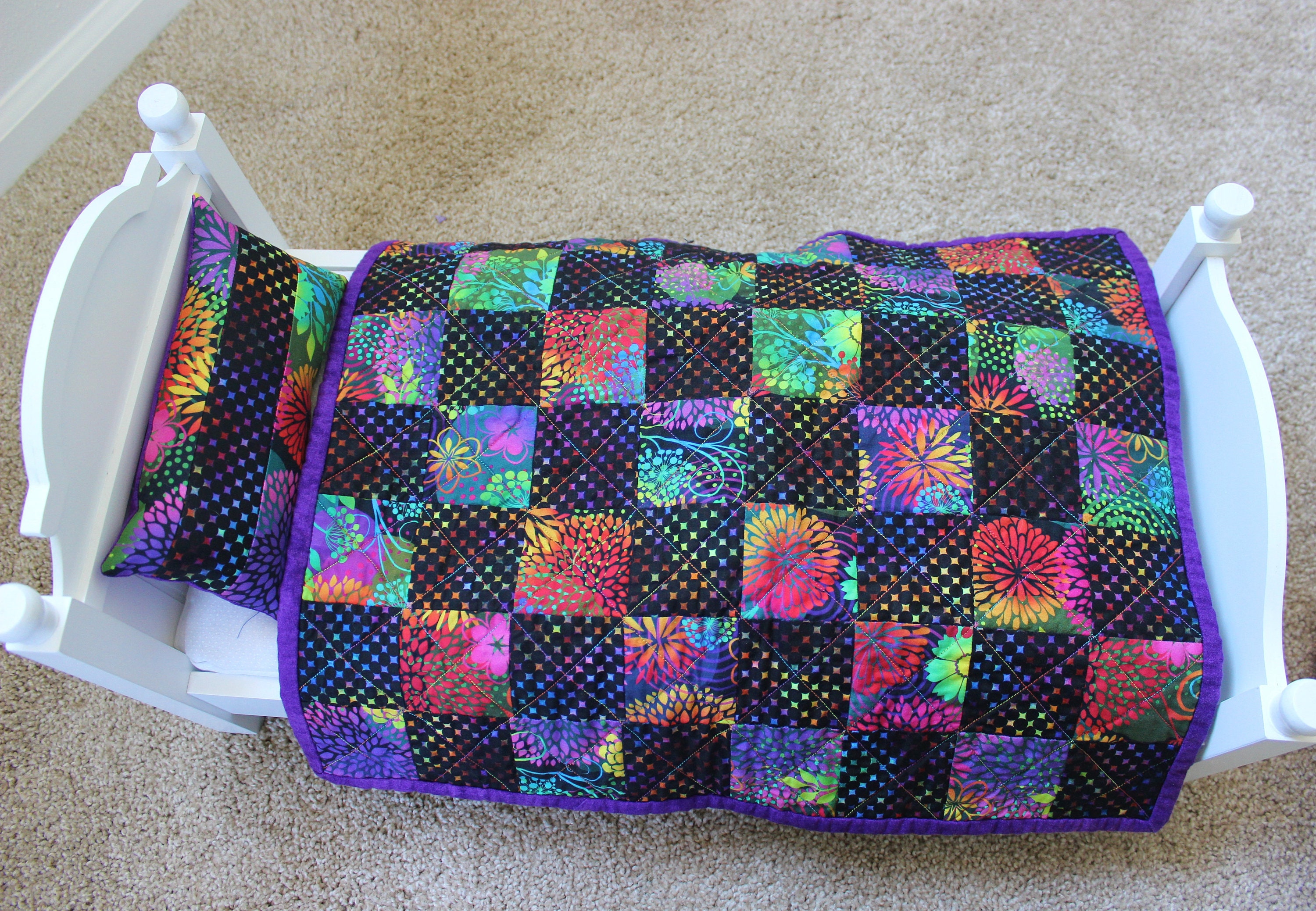 Handmade Doll Quilt Quilts for Sale Quilt for Doll American Etsy