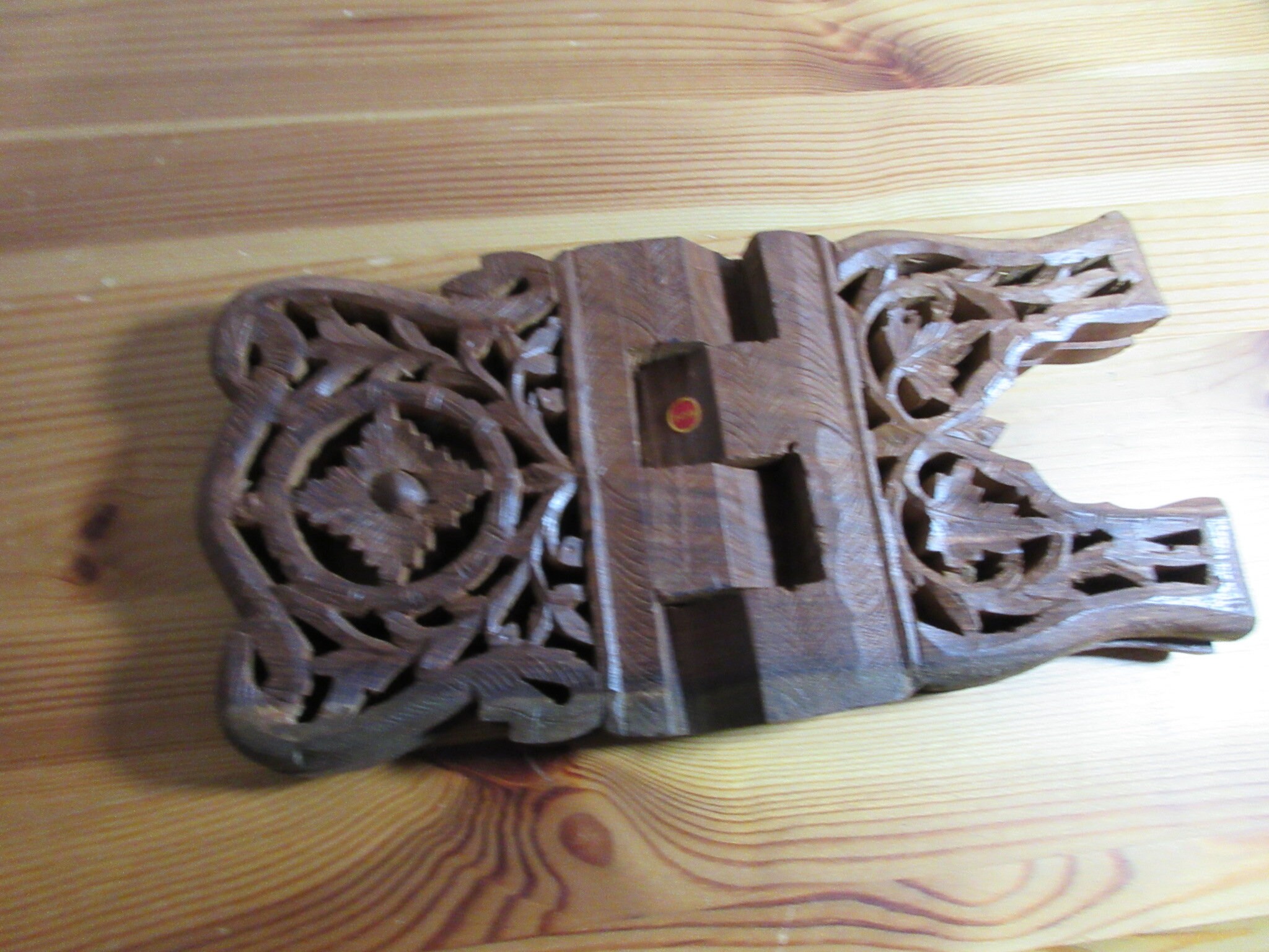 Soporte de libro de madera tallada plegable India BB047 | Etsy