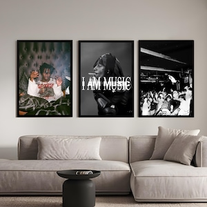 Póster de Playboi Carti - Póster de portada de álbum - Lote de 6 pósteres - Arte mural de Playboi Carti - Póster de rapero - Descarga digital