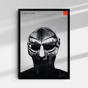 MF Doom Poster - Madvillain Poster - Album Cover Poster - Rapper Poster - Dooomsday - MF Doom Geschenk