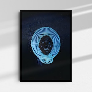 Póster de Childish Gambino - Póster de Awaken My Love - Póster de portada de álbum - Arte mural de Childish Gambino - Póster de rapero