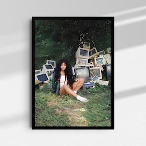Pôster de SZA - Pôster de álbum Ctrl - Pôster de capa de álbum - Impressão de álbum de SZA - Pôster de rapper - Arte de parede de SZA