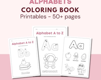 Alphabet Coloring Book: A-Z Printable Learning Sheets (PDF)