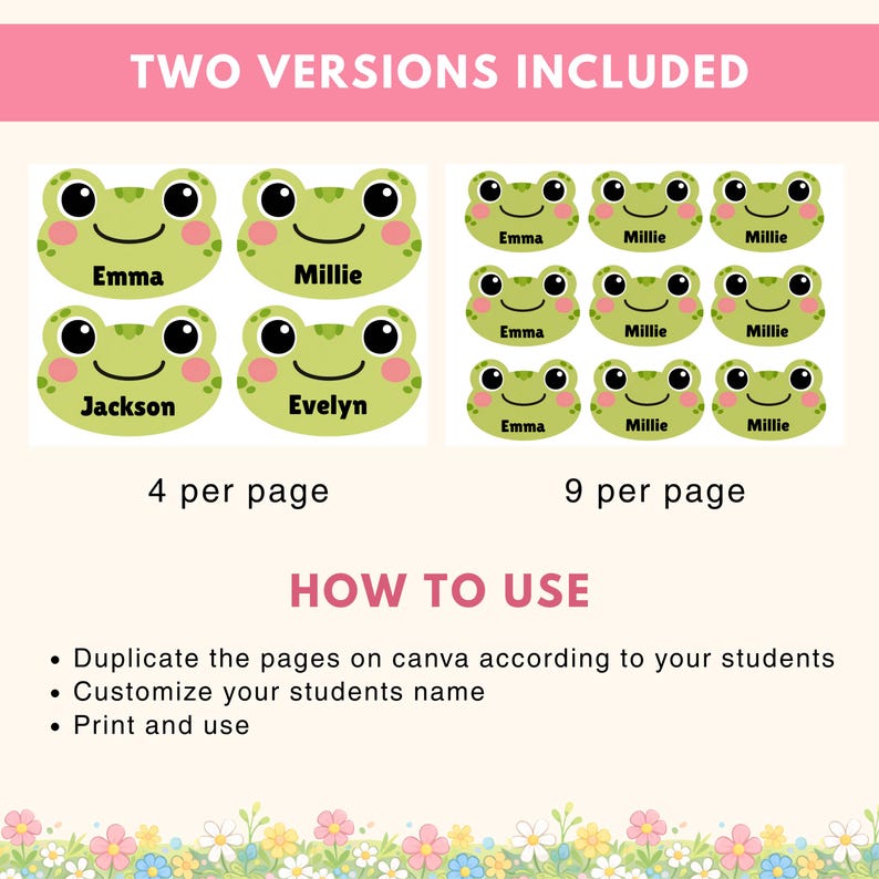 Spring Bulletin Board Kit Frog Theme Printable March April Classroom ...