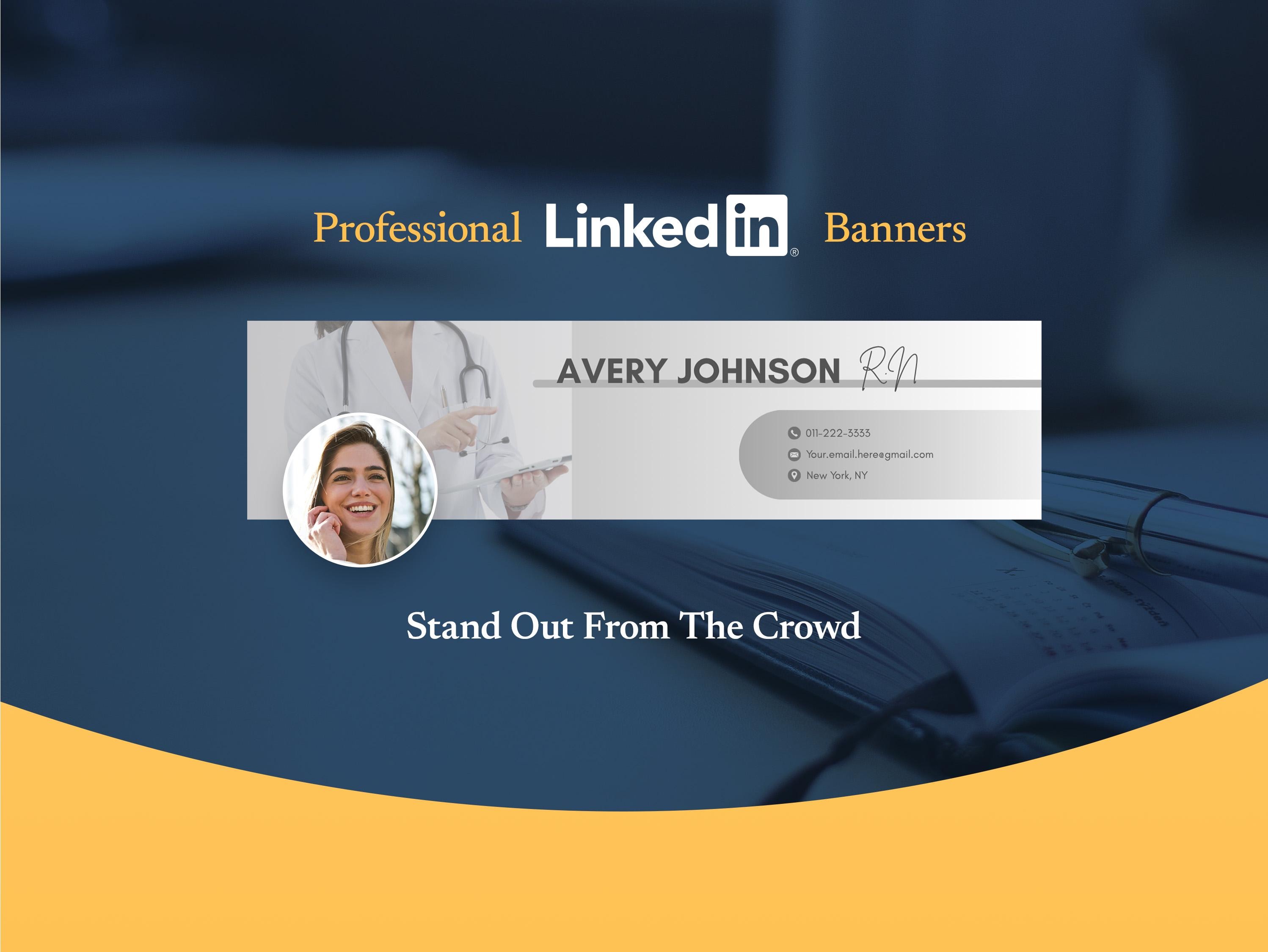Nurse Linkedin Banners Canva Template Pack, RN Linkedin Banner ...