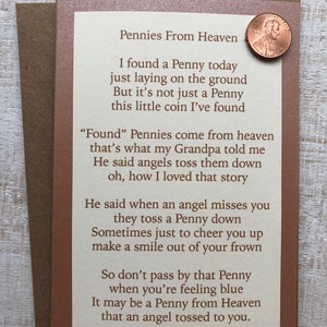 Pennies From Heaven Card image 1