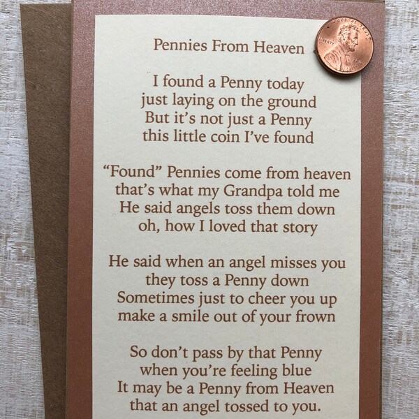Pennies From Heaven - Etsy