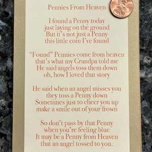 Pennies From Heaven Card image 2