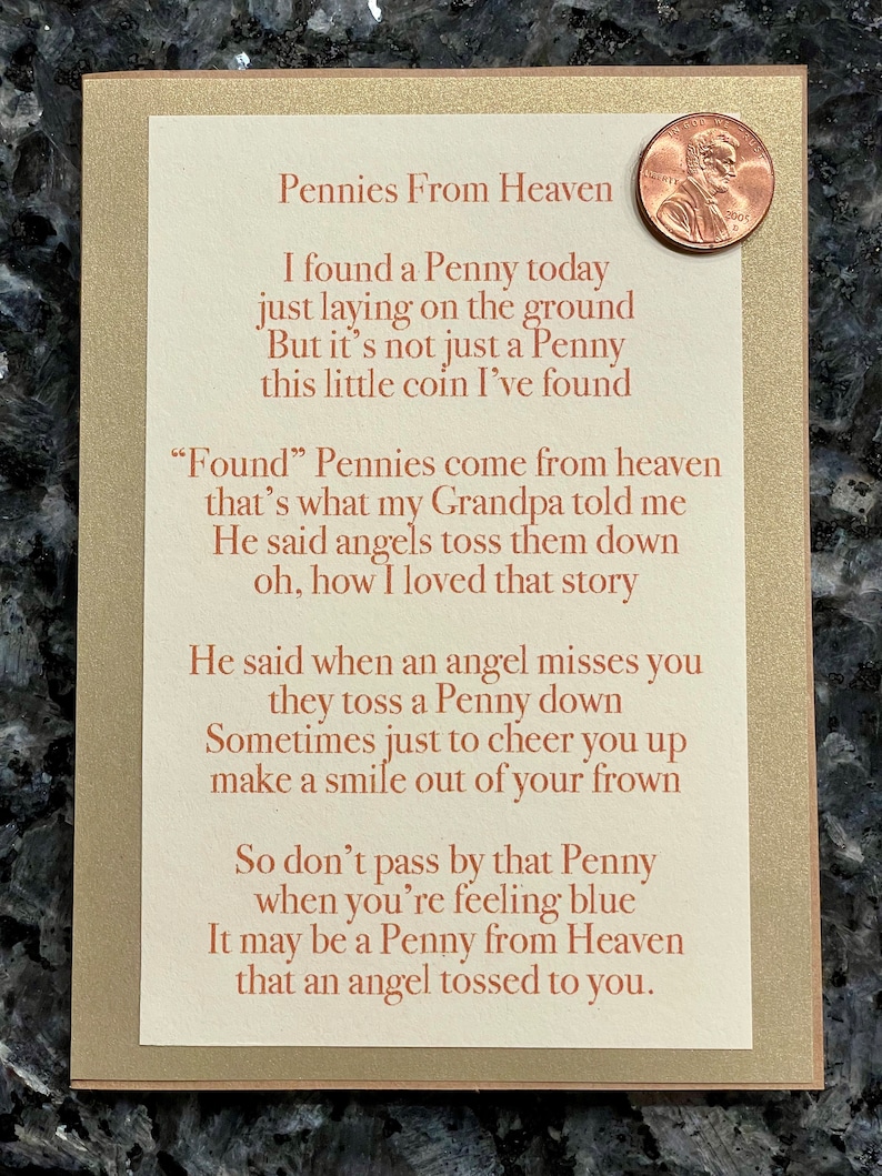 Pennies From Heaven Card image 2