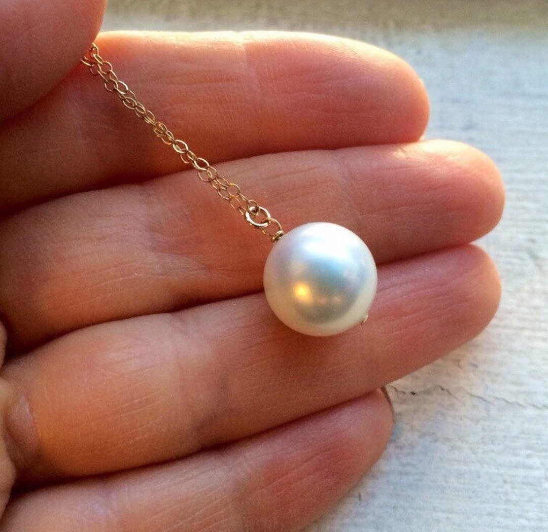 ネックレス・ペンダント TATIANA 14k gold field mignon pearl point necklaceNZ1141 170 11.5mm to 13mm Tahitian Single Teardrop Pearl 14kt Gold Fill