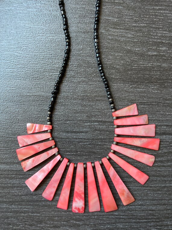 Pink mother sale of pearl necklace