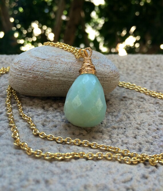 Amazonite necklace etsy discount