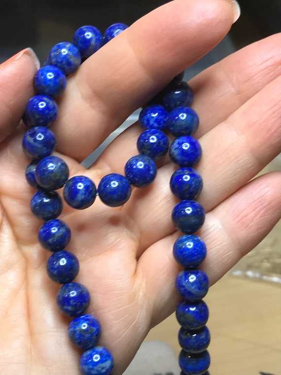 50 Pezzi Perline Lapislazzuli Naturali Rotonde Per Creazione - Foto 11