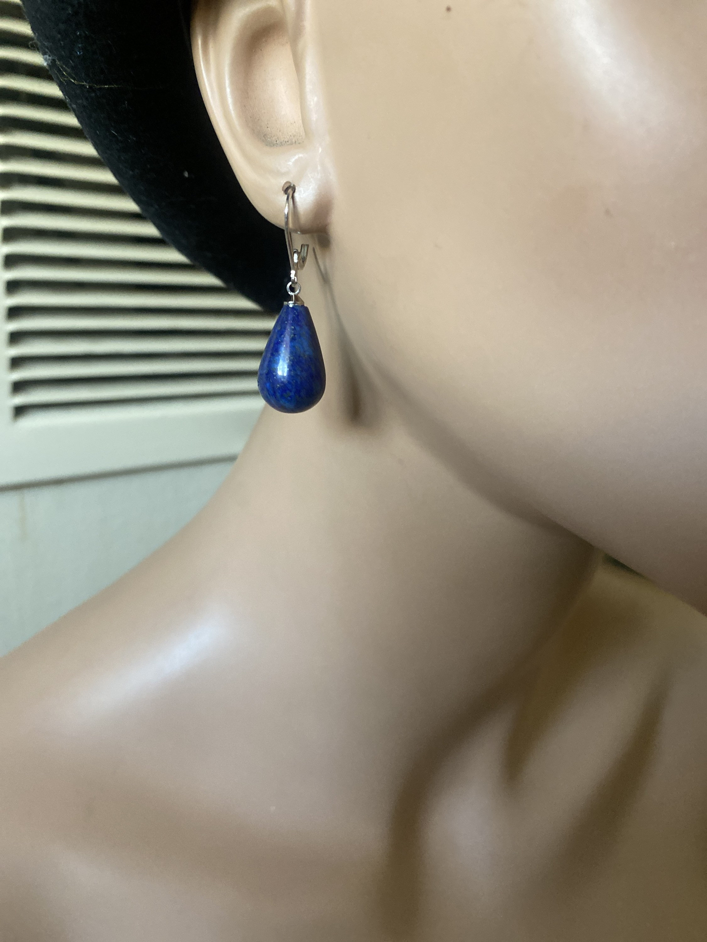VONALA Orecchini Pendenti A Goccia In Argento 925 Con Lapislazzuli - Eleganti E Ipoallergenici, Regalo Perfetto Per Lei