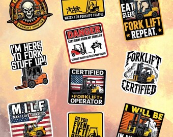 3 Pcs I Get Paid To Fork Around Stickers, Forklift Driver Gifts, Resist...