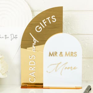 Cartes et cadeaux Plaque de mariage, miroir doré, veuillez signer notre livre d'or, plaque acrylique personnalisée de bienvenue 3D pour M. et Mme, décoration de mariage rustique