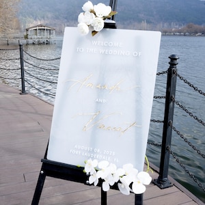3D mat welkomstbord, goud acryl welkom bord, spiegel verlovingsbord, herfst bruiloft decor, entree bewegwijzering bruiloft receptie