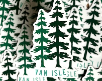 Van Isle Baum Aufkleber