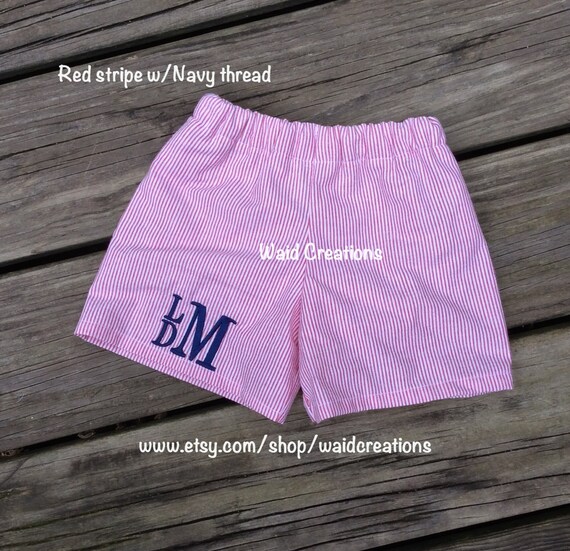 baby boy gingham swim trunks