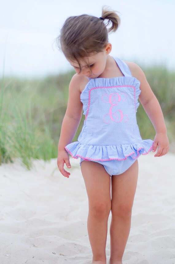 baby girl ruffle swimsuit