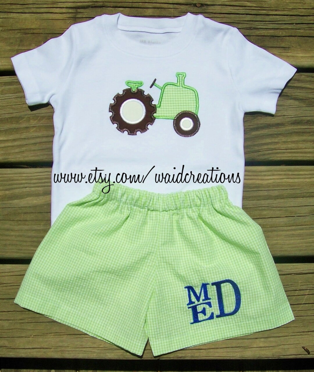 Nautic Navy Boy Gingham Shirt 2-piece Set