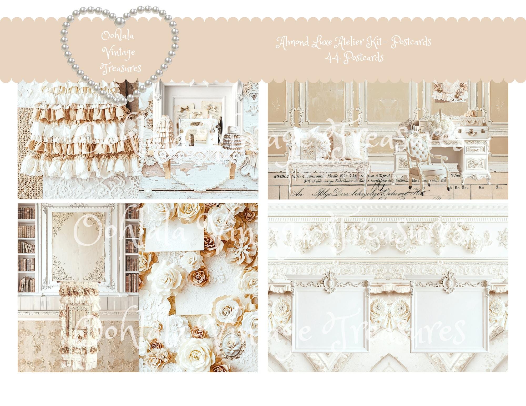 Almond Luxe Atelier Kit-postcards-collars, Corsets, Dressforms, Sewing ...