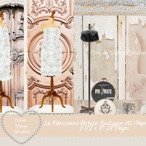 La Parisienne Fashion Boutique Kit-Paper Pack Neutros Altos y Flacos