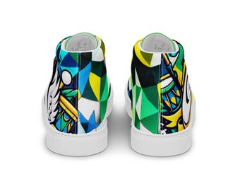 SAMBA DO BISPO. Indumentaria para espectáculos. Zapatillas de lona de caña alta para mujer.