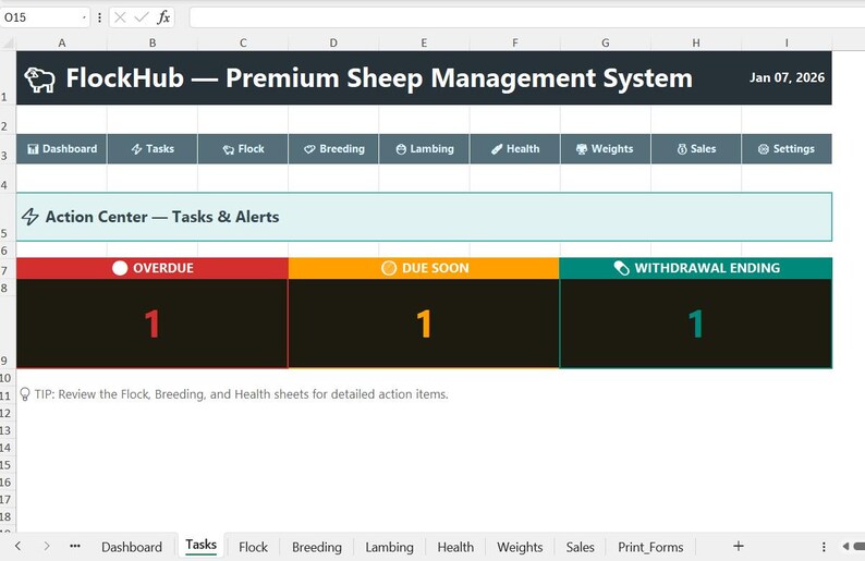 Cattle Record Keeping Excel + Offline Livestock Tracker App | Sheep Horse Herd Management | Ranch Management image 6