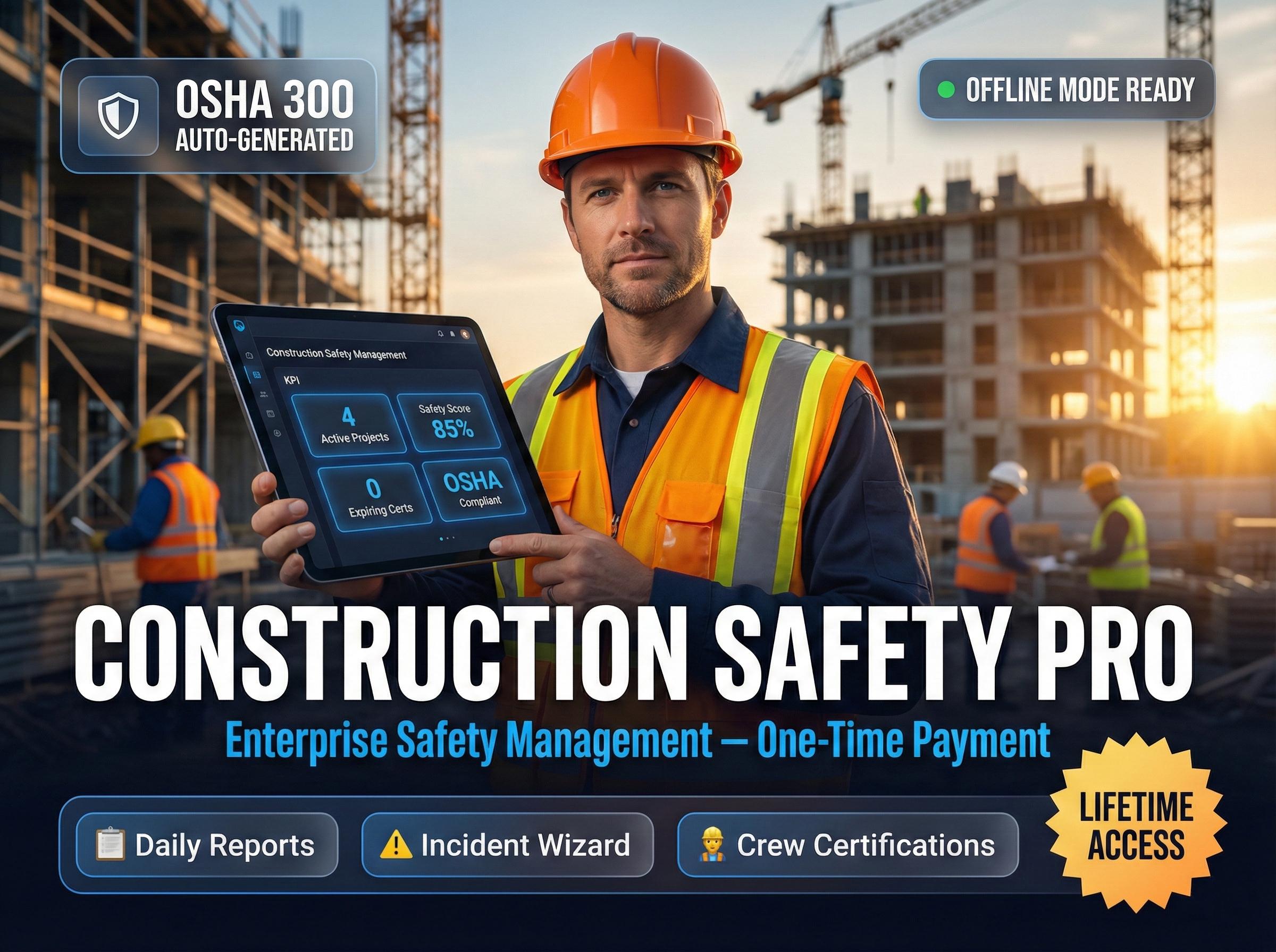 Osha Software Construction Safety Management Software | Lifetime Access | Daily ...
