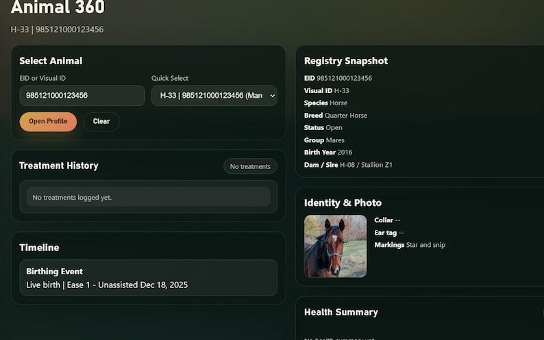 Cattle Record Keeping Excel + Offline Livestock Tracker App | Sheep Horse Herd Management | Ranch Management image 4