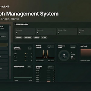 Cattle Record Keeping Excel + Offline Livestock Tracker App | Sheep Horse Herd Management | Ranch Management image 7