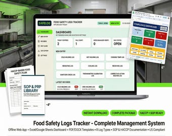 HACCP Food Safety Plan Template | US Restaurant Compliance (Digital Download)