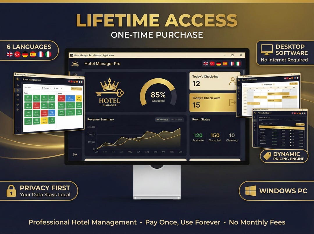 Hotel Management Software for Windows | Room Booking + Billing + Night ...