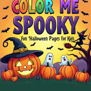 Halloween Coloring Book: 50 Spooky Pages for Kids (Printable PDF)